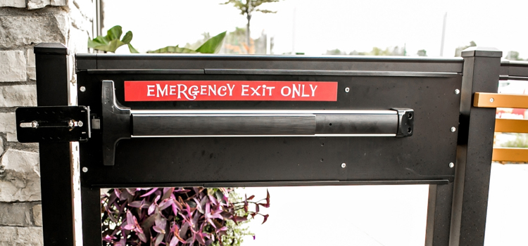 emergency push bar installation in Jupiter